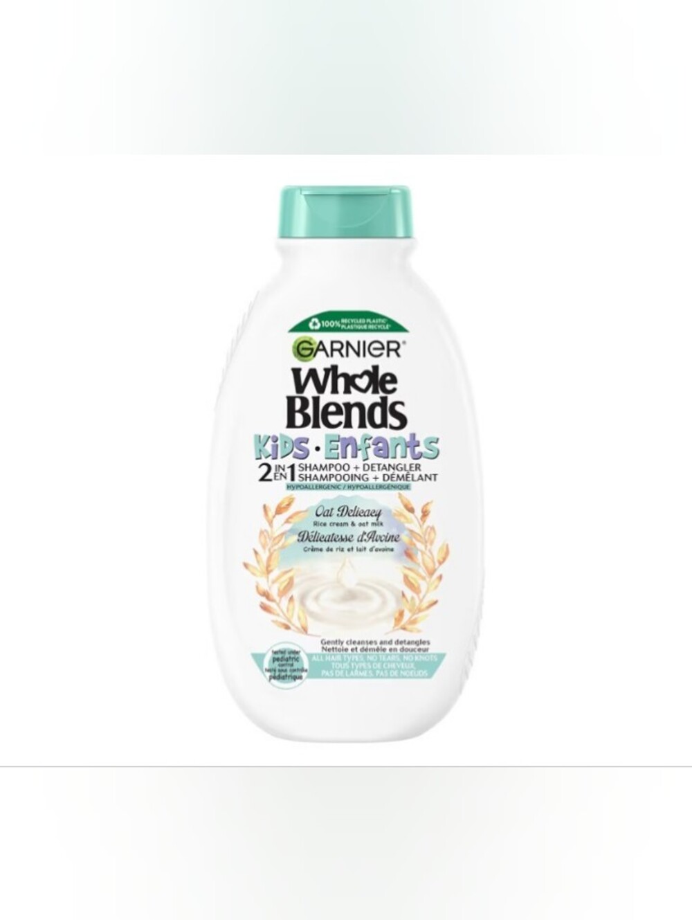 Garnier Whole Blends Kids 2-in-1 Shampoo & Detangler - Mint Green Cap